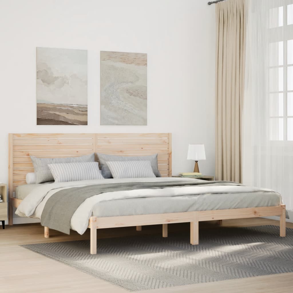 Extra Long Bed Frame without Mattress 200x210 cm Solid Wood