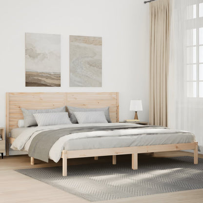 Extra Long Bed Frame without Mattress 180x220 cm Solid Wood