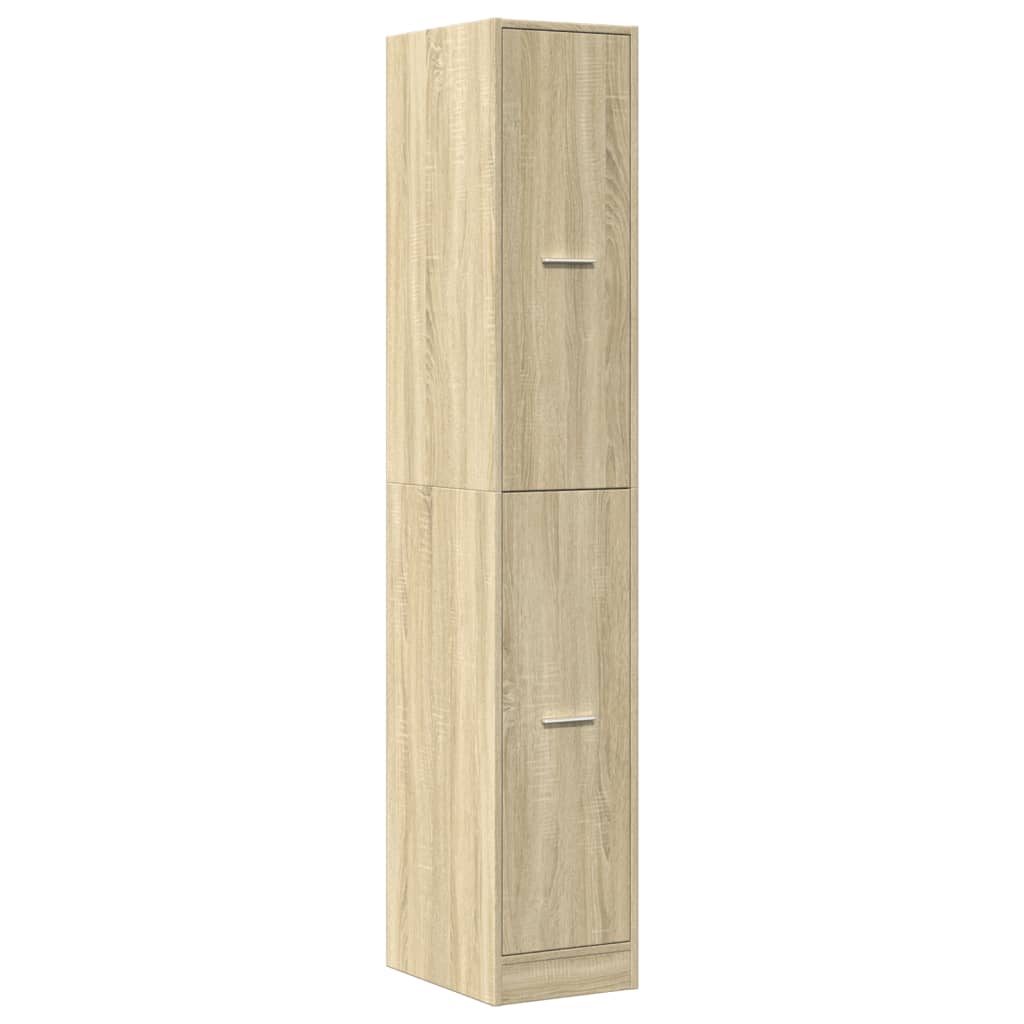 Apothecary Cabinet Sonoma Oak 30x41x174.5 cm Engineered Wood