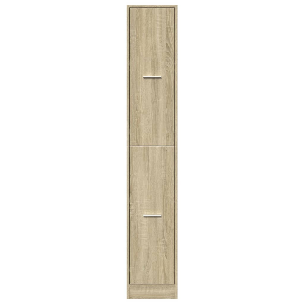 Apothecary Cabinet Sonoma Oak 30x41x174.5 cm Engineered Wood