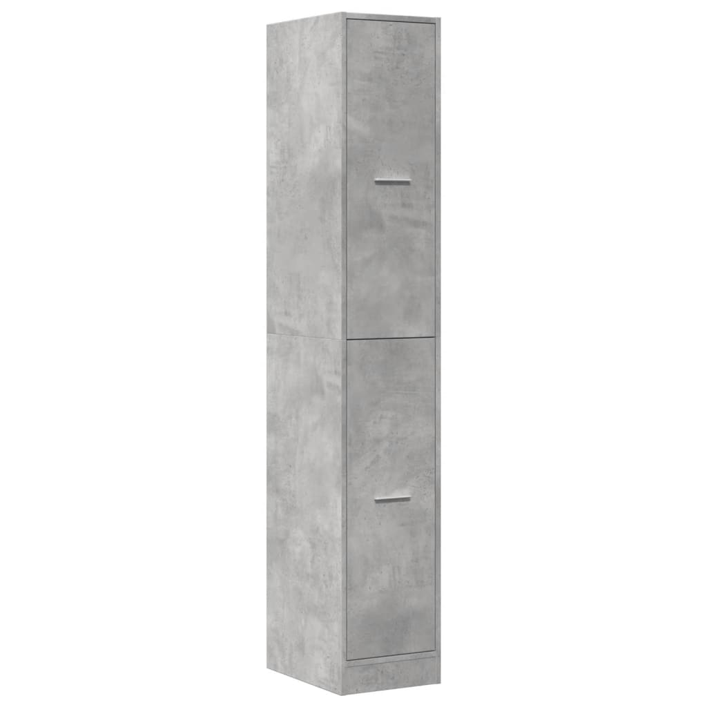 Apothecary Cabinet Concrete Grey 30x41x174.5 cm Engineered Wood