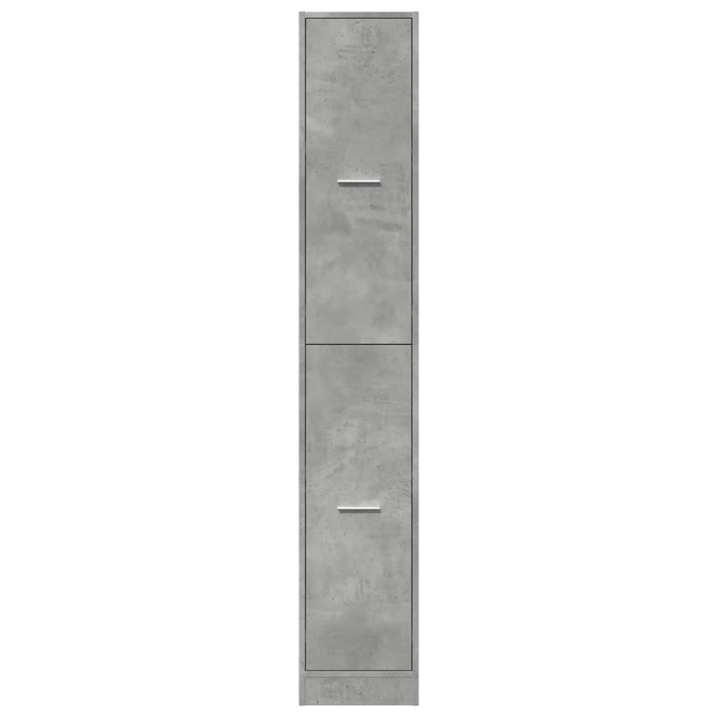 Apothecary Cabinet Concrete Grey 30x41x174.5 cm Engineered Wood