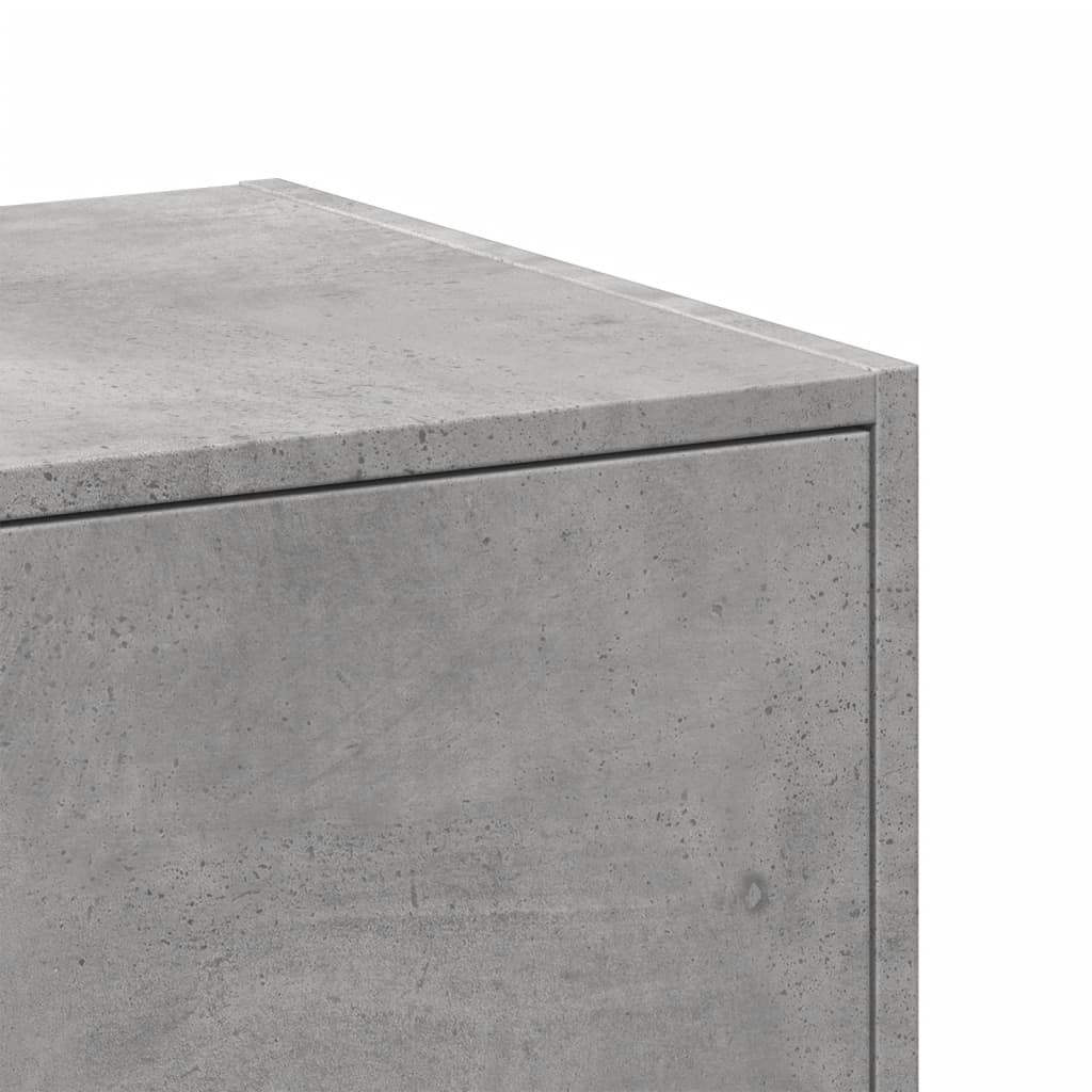 Apothecary Cabinet Concrete Grey 30x41x174.5 cm Engineered Wood