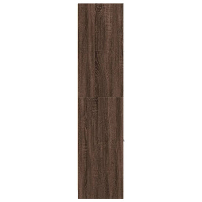 Apothecary Cabinet Brown Oak 30x41x174.5 cm Engineered Wood