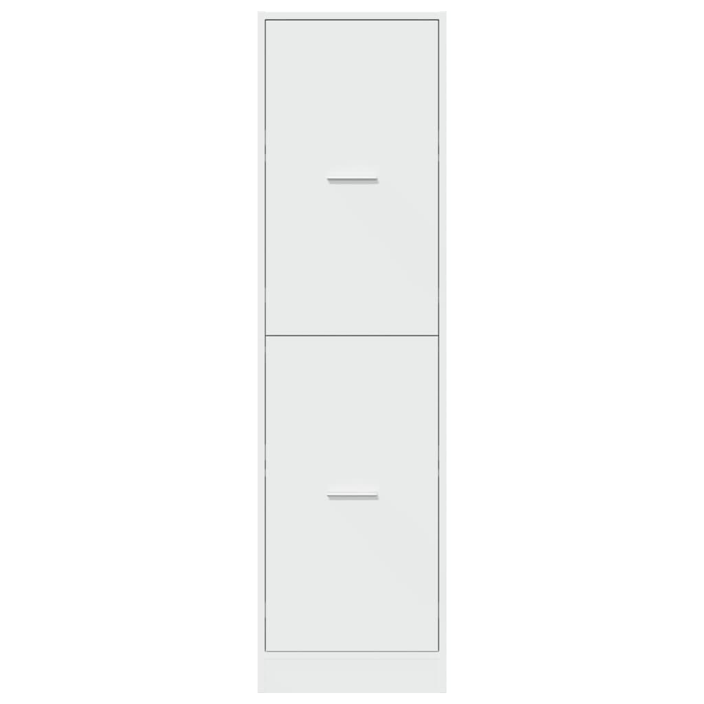 Apothecary Cabinet White 40x41x144.5 cm Engineered Wood