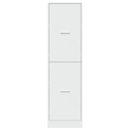 Apothecary Cabinet White 40x41x144.5 cm Engineered Wood