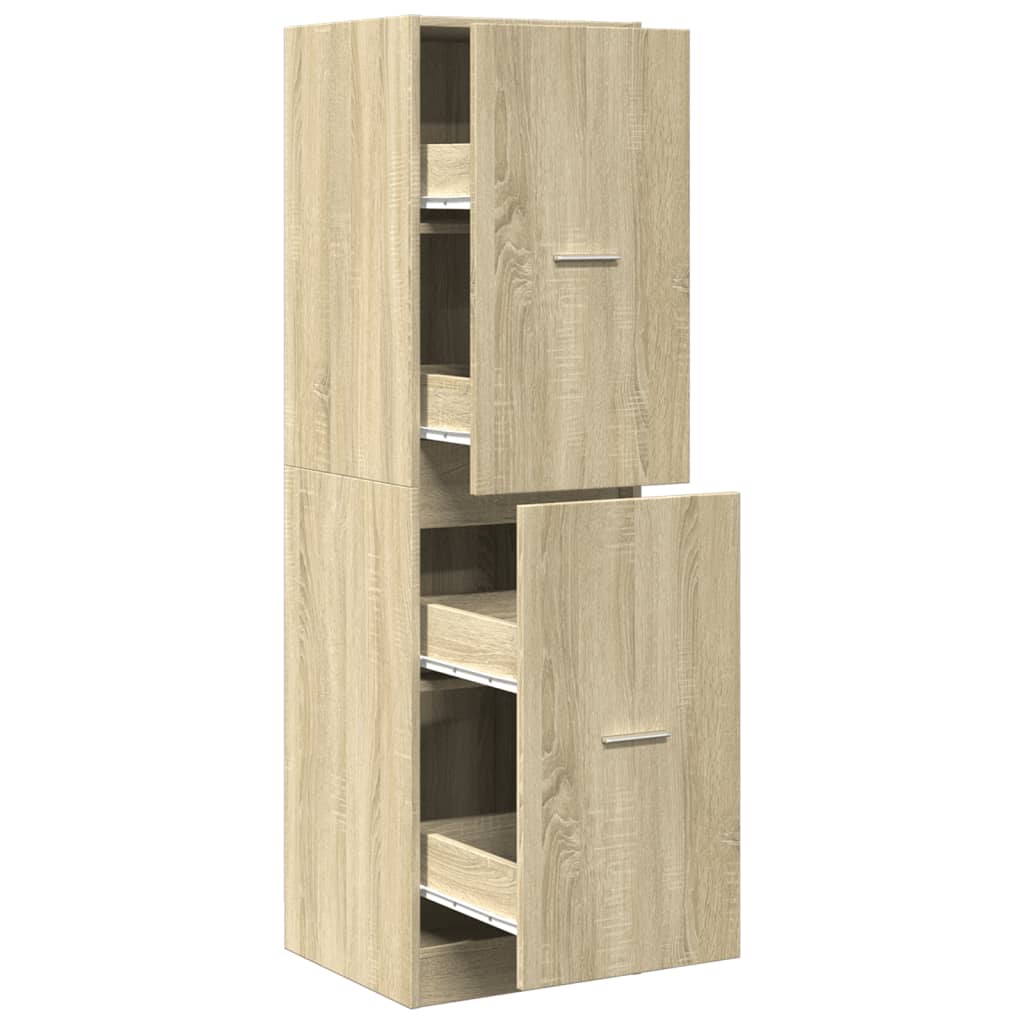 Apothecary Cabinet Sonoma Oak 40x41x144.5 cm Engineered Wood