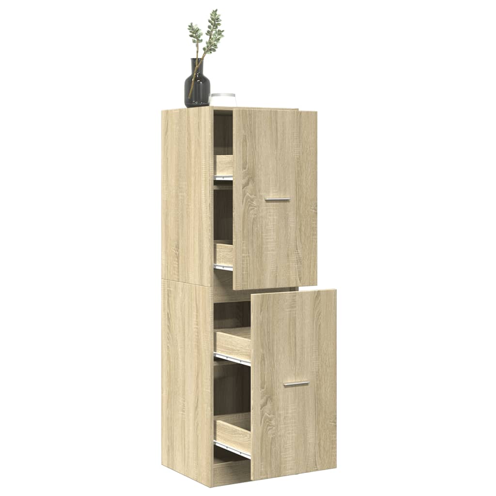 Apothecary Cabinet Sonoma Oak 40x41x144.5 cm Engineered Wood