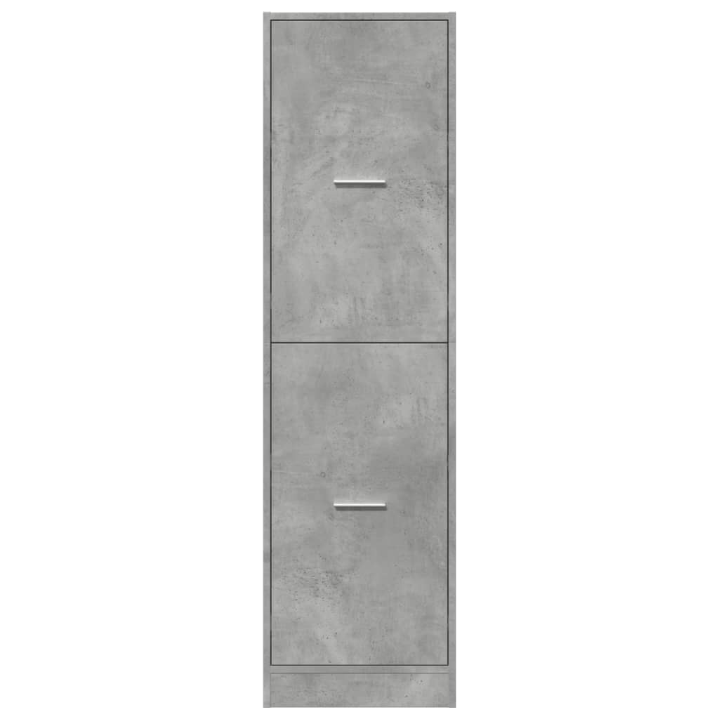 Apothecary Cabinet Concrete Grey 40x41x144.5 cm Engineered Wood