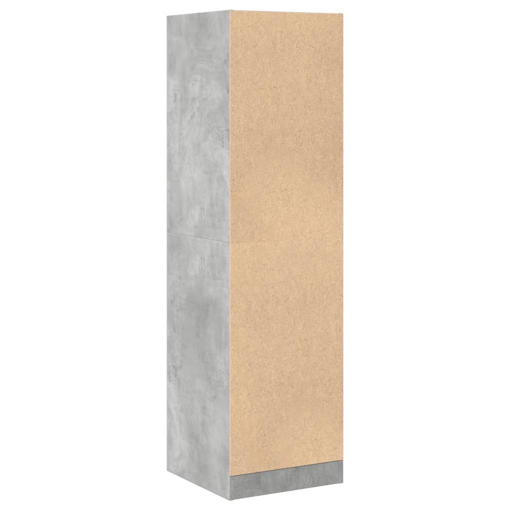 Apothecary Cabinet Concrete Grey 40x41x144.5 cm Engineered Wood