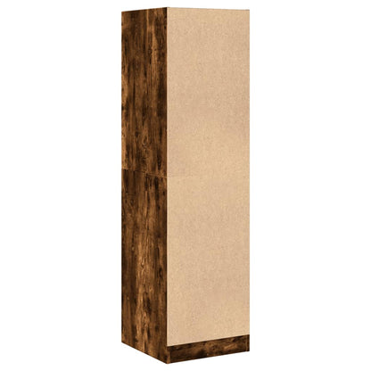 Apothecary Cabinet Smoked Oak 40x41x144.5 cm Engineered Wood