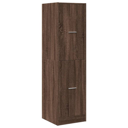 Apothecary Cabinet Brown Oak 40x41x144.5 cm Engineered Wood