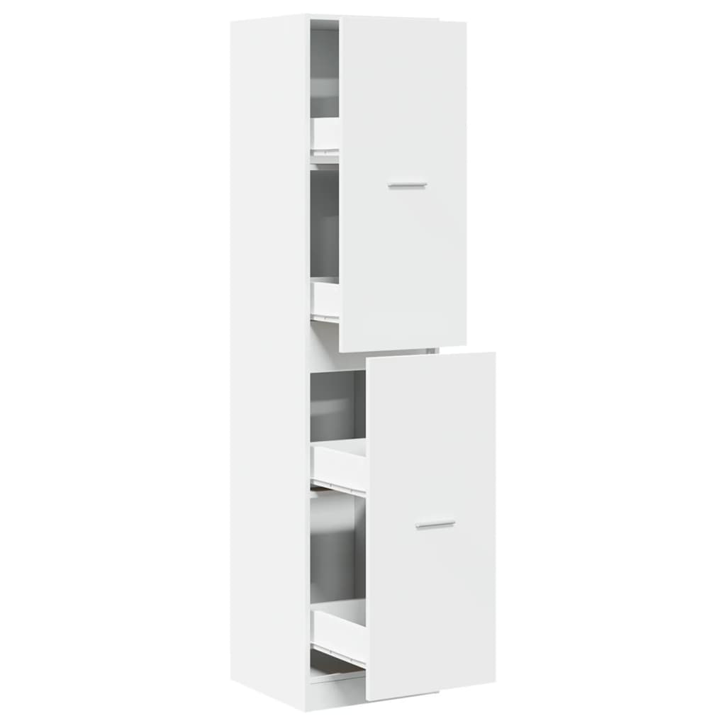 Apothecary Cabinet White 40x41x174.5 cm Engineered Wood