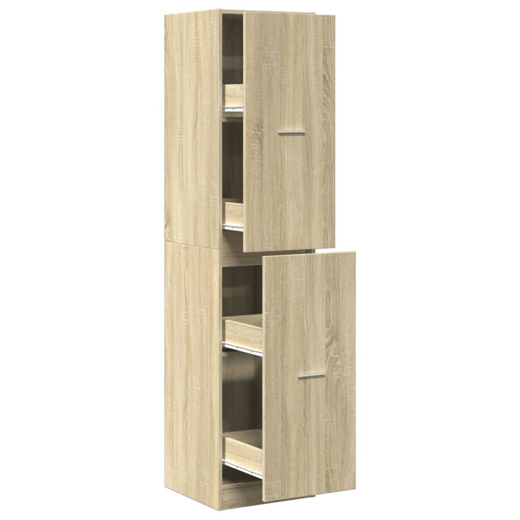 Apothecary Cabinet Sonoma Oak 40x41x174.5 cm Engineered Wood