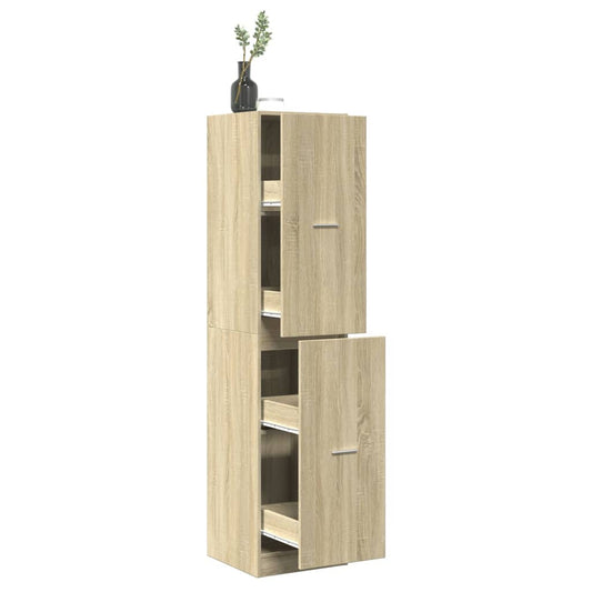 Apothecary Cabinet Sonoma Oak 40x41x174.5 cm Engineered Wood