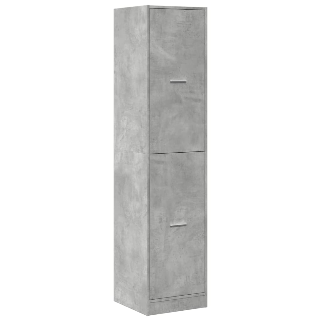 Apothecary Cabinet Concrete Grey 40x41x174.5 cm Engineered Wood