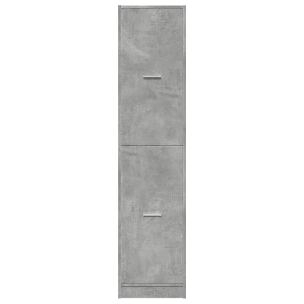 Apothecary Cabinet Concrete Grey 40x41x174.5 cm Engineered Wood