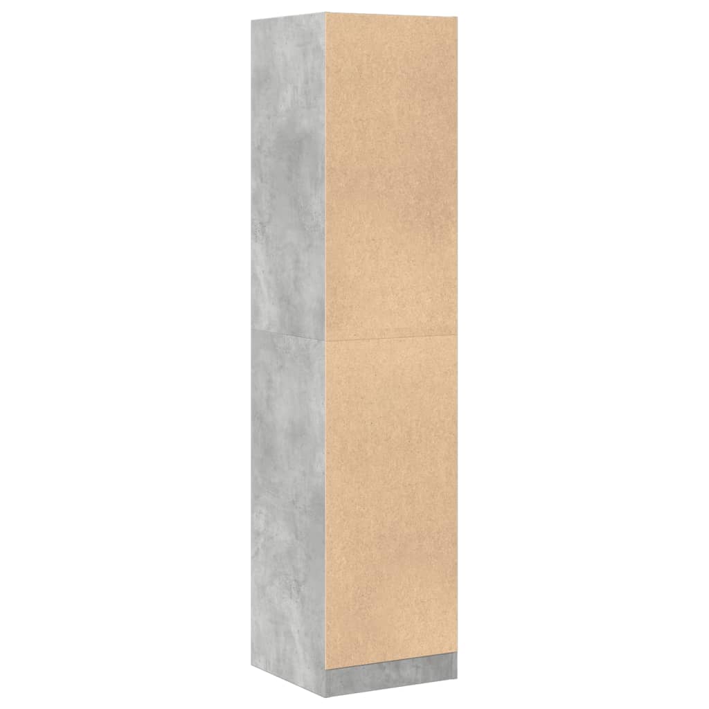 Apothecary Cabinet Concrete Grey 40x41x174.5 cm Engineered Wood