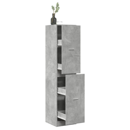 Apothecary Cabinet Concrete Grey 40x41x174.5 cm Engineered Wood