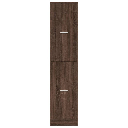 Apothecary Cabinet Brown Oak 40x41x174.5 cm Engineered Wood