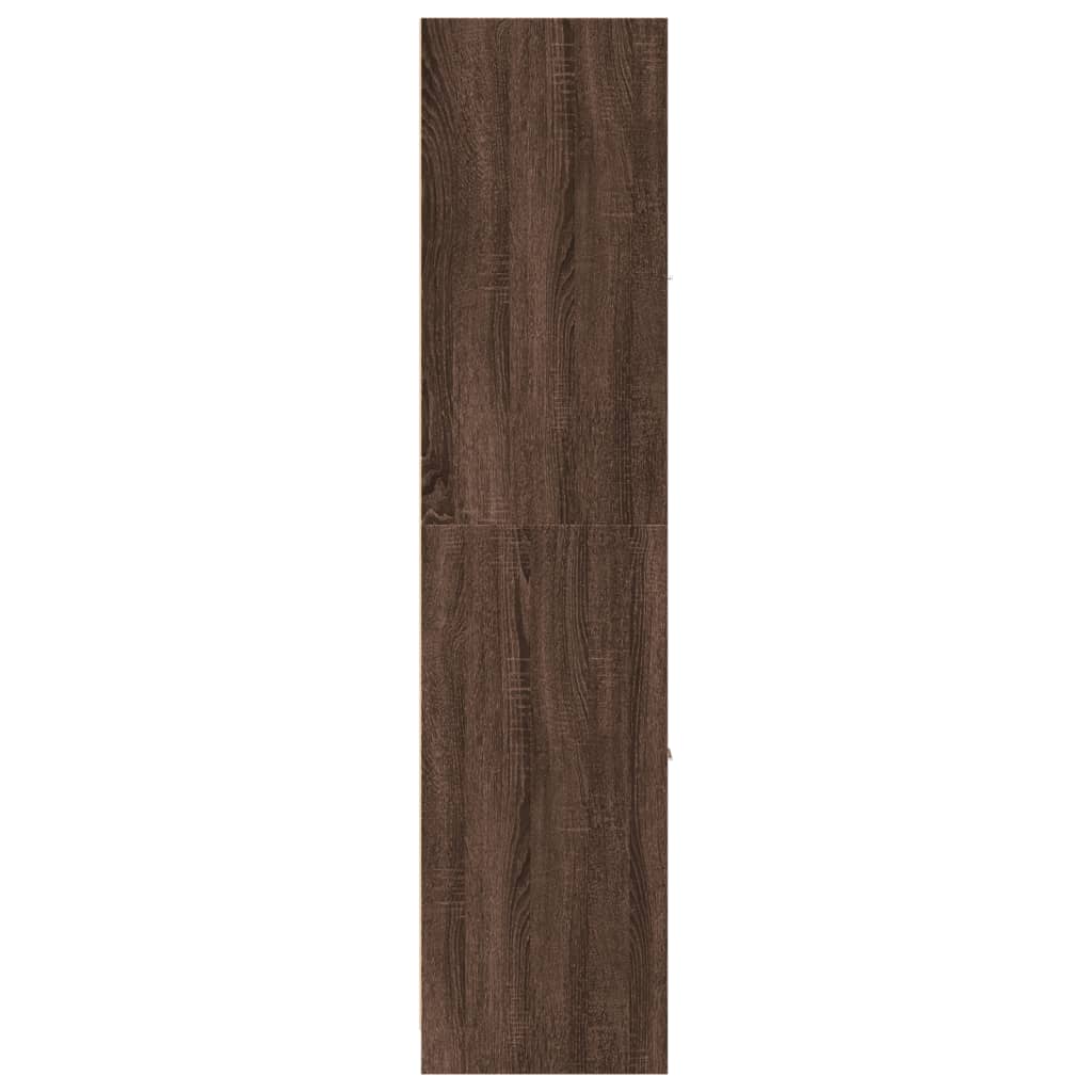 Apothecary Cabinet Brown Oak 40x41x174.5 cm Engineered Wood