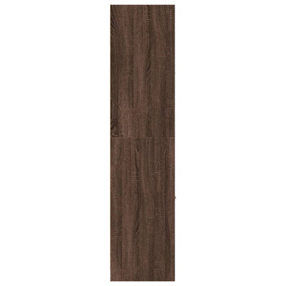 Apothecary Cabinet Brown Oak 40x41x174.5 cm Engineered Wood