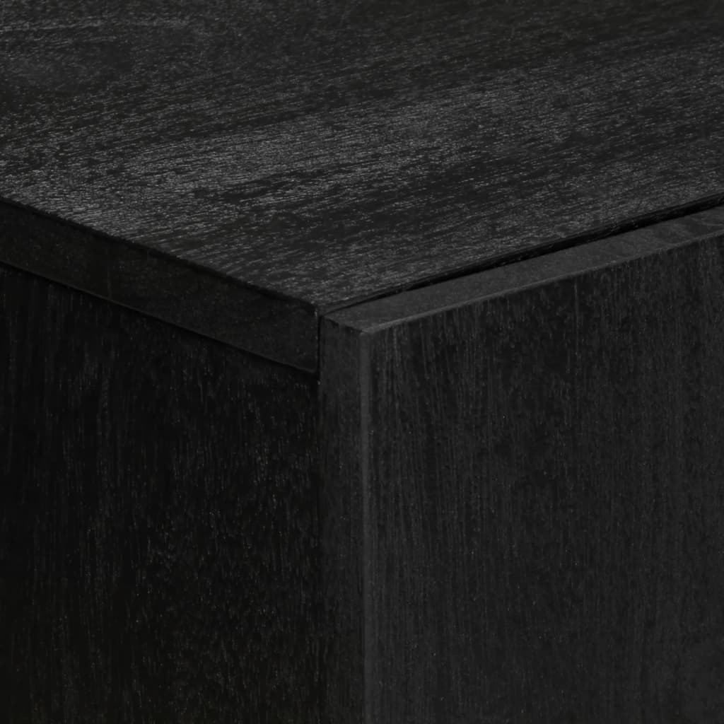 3 Piece Sideboards Black Engineered Wood