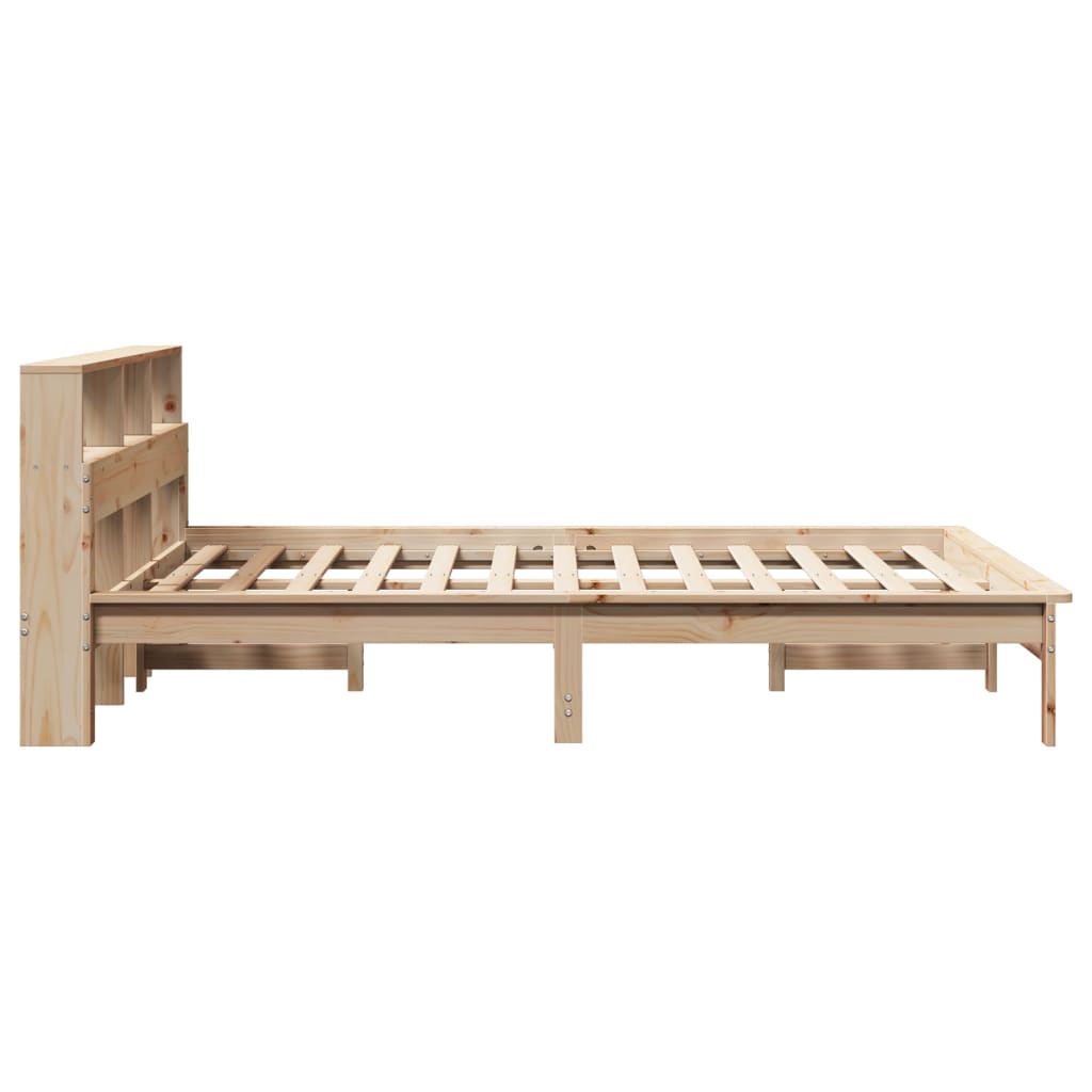 Bed Frame without Mattress 150x200 cm King Size Solid Wood Pine