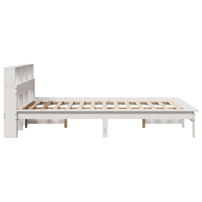 Bed Frame without Mattress White 140x190 cm Solid Wood Pine