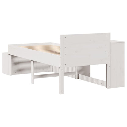 Bed Frame without Mattress White 80x200 cm Solid Wood Pine