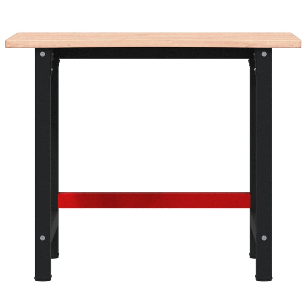 Workbench 100x(55-60)x81.5 cm Solid Wood Beech