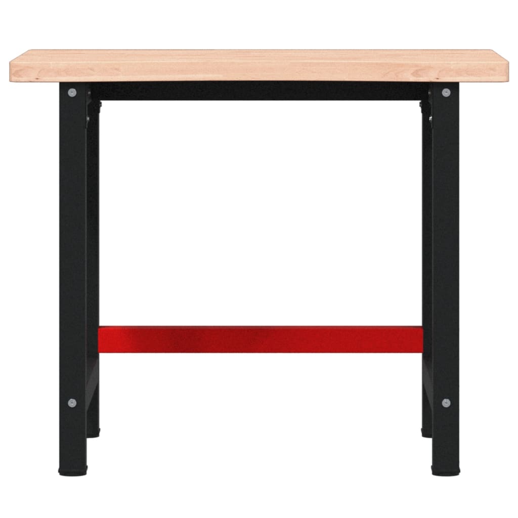 Workbench 100x(55-60)x83 cm Solid Wood Beech