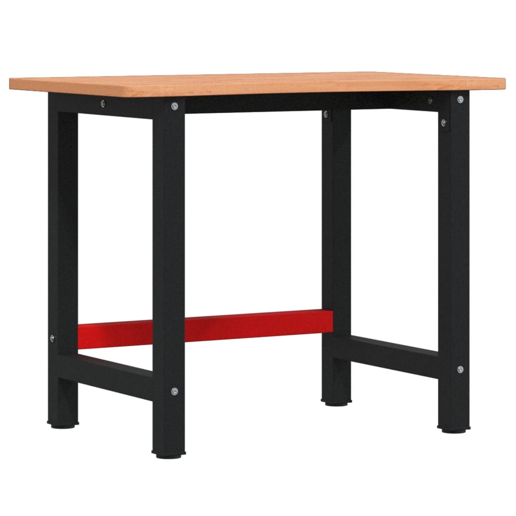 Workbench 100x(55-60)x81.5 cm Solid Wood Beech