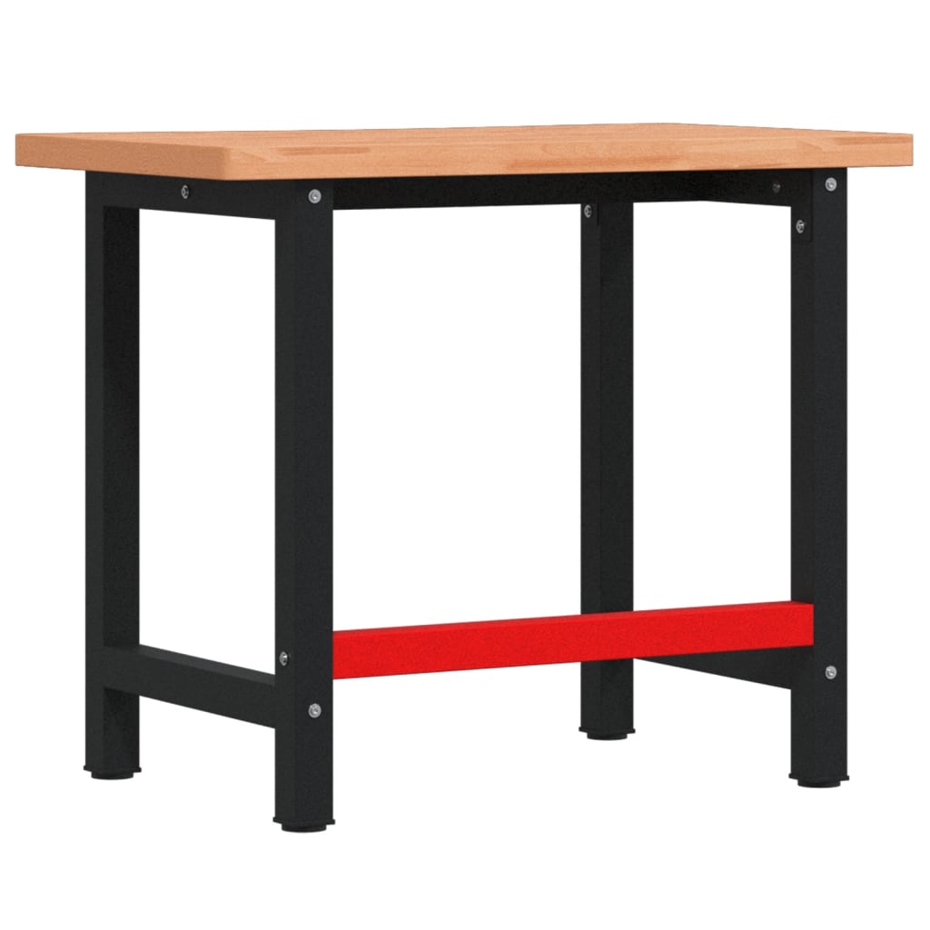 Workbench 100x(55-60)x83 cm Solid Wood Beech