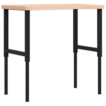 Workbench 100x(55-60)x(73-99.5) cm Solid Wood Beech