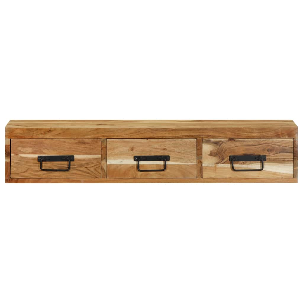 Wall-mounted TV Cabinet 100x30x19 cm Solid Wood Acacia