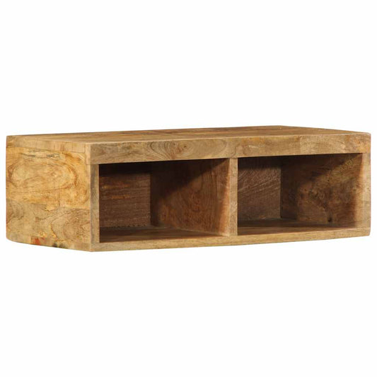 Wall-mounted TV Cabinet 60x30x19 cm Solid Rough Wood Mango