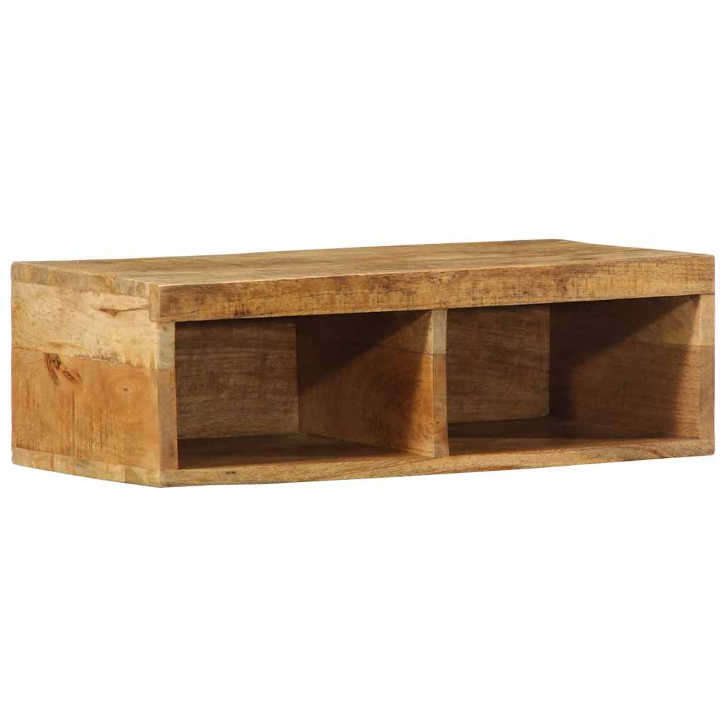 Wall-mounted TV Cabinet 60x30x19 cm Solid Rough Wood Mango