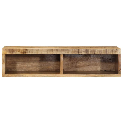 Wall-mounted TV Cabinet 80x30x19 cm Solid Rough Wood Mango