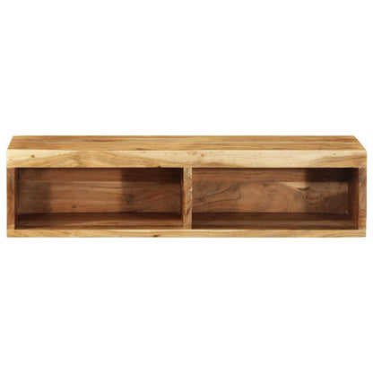 Wall-mounted TV Cabinet 80x30x19 cm Solid Wood Acacia