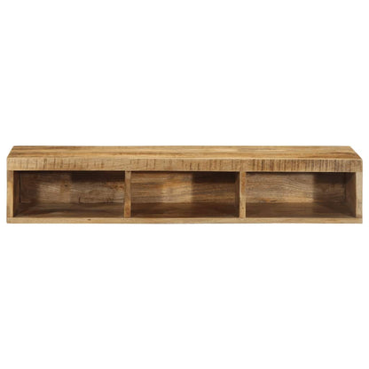 Wall-mounted TV Cabinet 100x30x19 cm Solid Rough Wood Mango