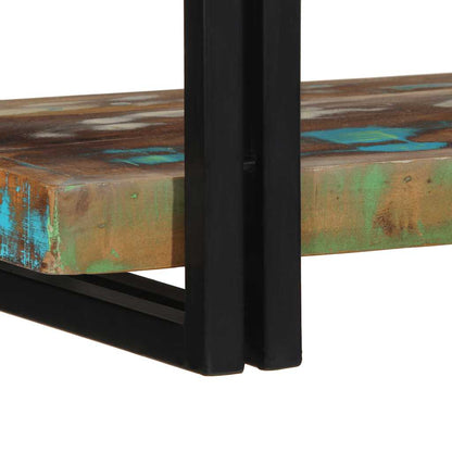 Wall Shelf Multicolour Solid Wood Reclaimed