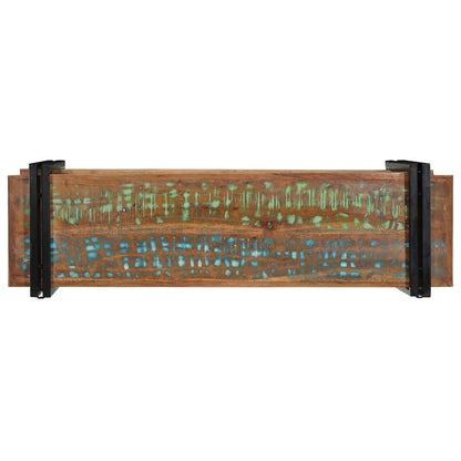 Wall Shelf Multicolour Solid Wood Reclaimed