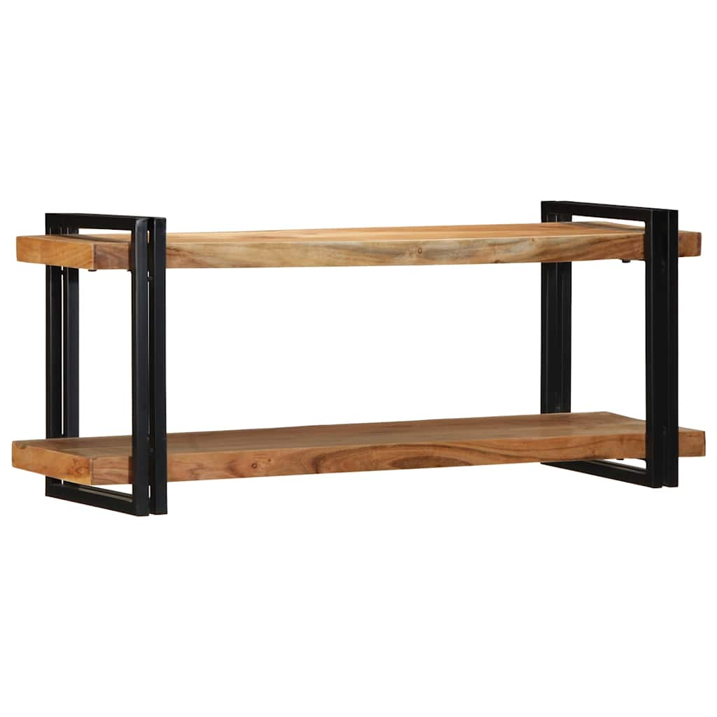 Wall Shelf 110x33x45 cm Solid Wood Acacia