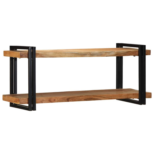 Wall Shelf 110x33x45 cm Solid Wood Acacia