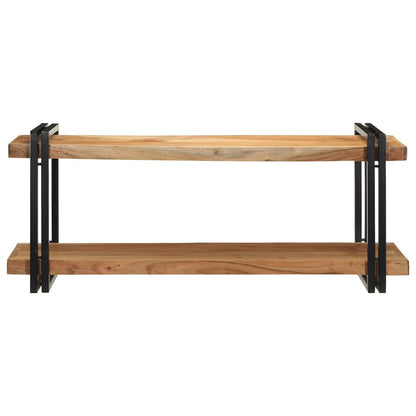 Wall Shelf 110x33x45 cm Solid Wood Acacia