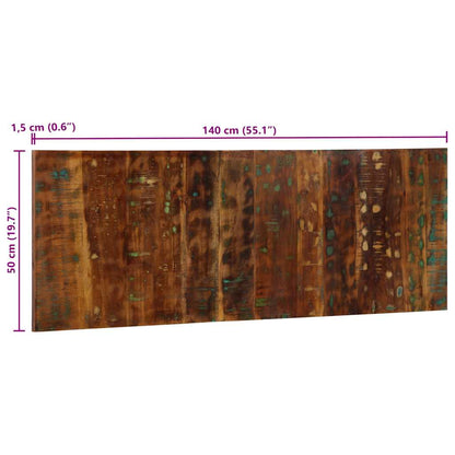 Headboard Multicolour 140 cm Solid Wood Reclaimed