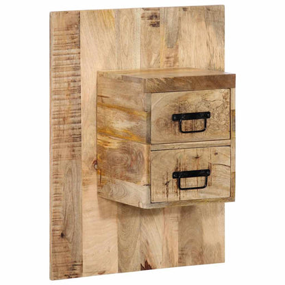 Bedside Cabinet 60x32x80 cm Solid Rough Wood Mango