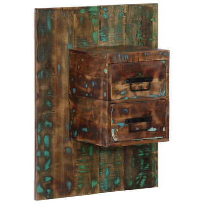 Bedside Cabinet Multicolour 60x32x80 cm Solid Wood Reclaimed