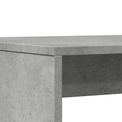 3 Piece Dining Table and Bench set Concrete Grey Engineered Wood